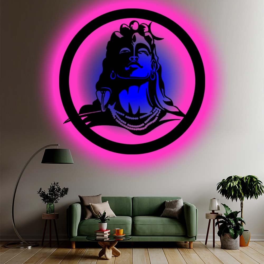 カールスバーグLEDロゴ照明 壁掛け可能 Buy Adiyogi Neelkanth led Backlight Lamp| LED Wall Art Gift